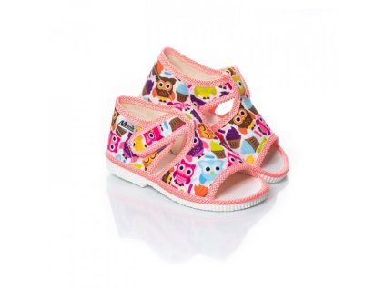 Papučky Manik otvorené 1S - sovičky