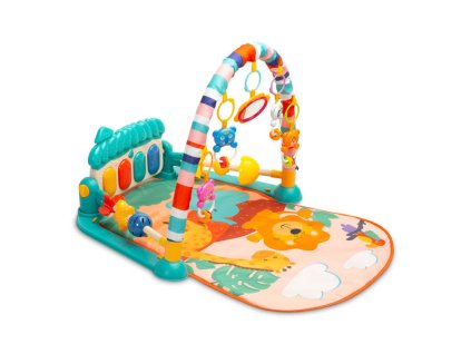 vzdelavacia edukacna hracia podlozka so zvukmi zoo tyrkysova