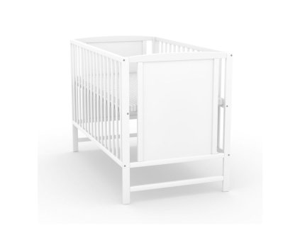 postielka pre babatko sofie 120x60cm so spustacim bokom biela