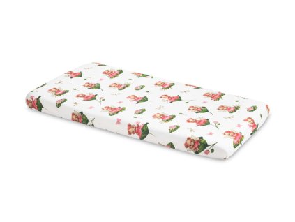 bavlnena prestieradlo do postielky 120x60cm medvedik ruzenka