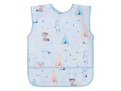 detsky podbradnik zasterka s vreckom myval modra