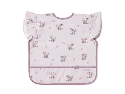 detsky podbradnik zasterka s vreckom kralicek ruzova