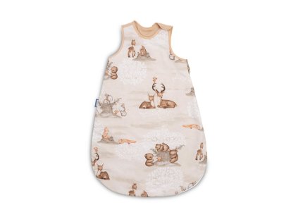 spaci vak muselin bavlna vel m 50x80cm zabava v lese bezovy