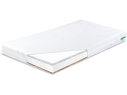 detsky matrac do postielky 60x120cm kokos pena pohanka luxe aloe