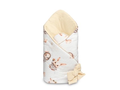 zavinovacka pre babatko muselin bavlna kralickovia bezova