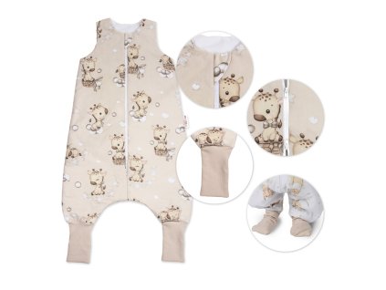 spaci vak so zahrnovacimi nohavickami baby giraffe vel m 86 104