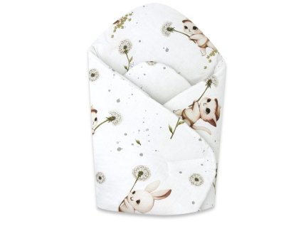 novorodenecka zavinovacka bavlna kocurik a pupava biela