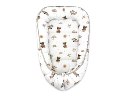 hniezdocko kokon pre babatko bavlna meda pilot biela bezova