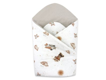 novorodenecka zavinovacka bavlna meda pilot biela bezova