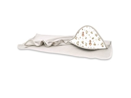 detska osuska 100x100cm frote bavlna kacicky biela pudrovo ruzova