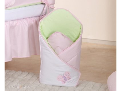 zavinovacka lux s vystuzenymi chrbtom motyl motylek ruzovy zelena