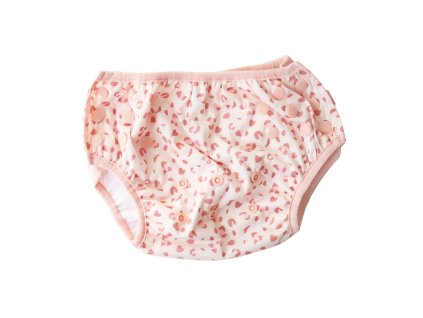 Plavky pre bábätká s UPF 50+ Old pink Leopard
