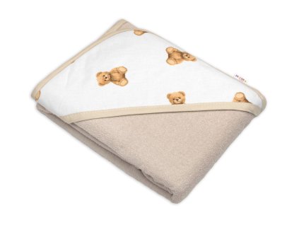 detska osuska 100x100cm frote bavlna misa biela s potlacou