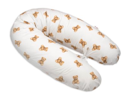 vankus na dojcenie relaxacna poduska bavlna 195 cm misa biely s potlacou