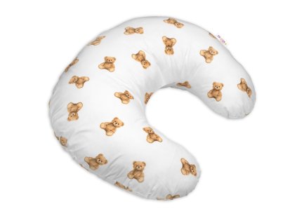 dojciace vankus podkova bavlna 155 cm misa biely s potlacou