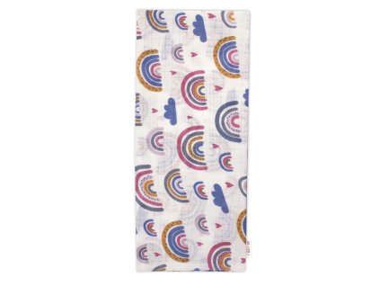 baby nellys kvalitna bavlnena plienka tetra premium 70x80 cm duha ruzovo modra