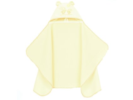 maxi osuska ponco s kapucnou zajacikovia 70x120cm smotanova