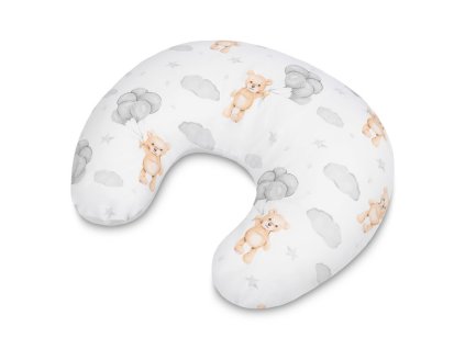 dojciace vankus podkova muselin bavlna medvedik sedy