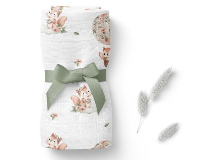 bambusova plienka 75x75cm lux vevericky