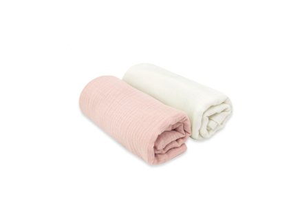 muselinove plienky nature 80x80 cm pudrovo ruzova smotanova 2ks