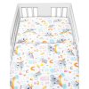Baby Nellys 3-dílná sada Mantinel s povlečením - Koala a duha, bílá (Velikost povlečení 135x100, Rozměry polštáře 40 x 60, Rozměry přikrývky 135 x 100)