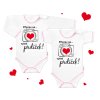 Body krátký rukáv s vtipným textem Baby Nellys, Připrav se....vyletí prdíček (Velikost 74 (6-9m))
