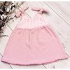 Baby Nellys Letní lehoučké mušelínové šaty Summer - pudrová, meruňková (Velikost 68/74 (6-9m))