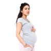 Be MaaMaa Těhotenské triko/halenka Celina - světle šedá (Velikost oblečení XS (32-34))