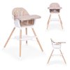 detska jedalenska stolicka 2v1 bezova
