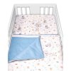 3-dílná sada Mantinel s povlečením Baby Nellys Cirkus, modrá/bílá (Velikost povlečení 120x90)