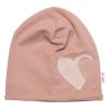 Dětská čepice bavlna, Srdíčka s kamínky, Baby Nellys, cappuccino (Velikost 80/86 (12-18m))