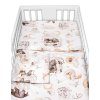 6-ti dílná výhod. sada s dárkem pro miminko Baby Nellys, 120x90 Zvířátka na mráčku, béžová (Velikost povlečení 120x90)