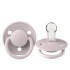 silikonovy cumlik bibs de lux 0 36 m pudrovy