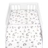 Mantinel s povlečením do postýlky, 3D sada - Kačátko, bílá/béžová (Velikost povlečení 120x90, Rozměry polštáře 40 x 60, Rozměry přikrývky 120 x 90)