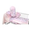 baby nellys 6 dielna vyhod suprava pre babatko s darcekom 120x90 liska a zajac ruzova