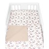 Povlečení do postýlky, 2D sada bavlna - Louka, Baby Nellys, béžová/hnědá (Velikost povlečení 120x90, Rozměry polštáře 40 x 60, Rozměry přikrývky 120 x 90)