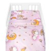 Mantinel s povlečením Premium, Baby Nellys, 3D sada, Medvídek na žebříku, růžový (Velikost povlečení 120x90, Rozměry polštáře 40 x 60, Rozměry přikrývky 120 x 90)