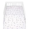 Povlečení do postýlky, 2D sada bavlna - Levandule, Baby Nellys, bílá/fialová (Velikost povlečení 120x90, Rozměry polštáře 40 x 60, Rozměry přikrývky 120 x 90)