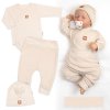 Rostoucí 3dílná sada pro miminko Nature - béžová (Velikost 50/56 (0-2m))