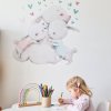 i2862 37845 aquarelle wall sticker family of bunnies with hearts lg