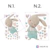 i2861 66071 bunny sticker with a heart wall sticker lg