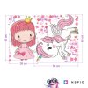 i275 66603 wall sticker princess and unicorn lg
