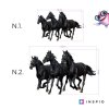 i423 74525 wall sticker three black horses lg
