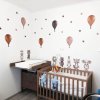 i2677 28989 forest animals with balloons in brown colours lg