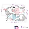 i2082 92382 inspio fairies stickers in minty and powdery pink colour lg