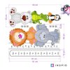 i292 61784 sticker child growth meter with animals ii 180cm lg
