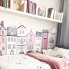i386 50582 wall stickers pink houses lg