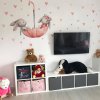 i2872 91729 aquarelle wall stickers bunnies on an umbrella lg