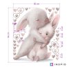 i3062 64018 aquarelle wall sticker hugging bunnies lg