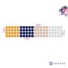 i4144 46495 dots stickers with mustard and blue colors lg